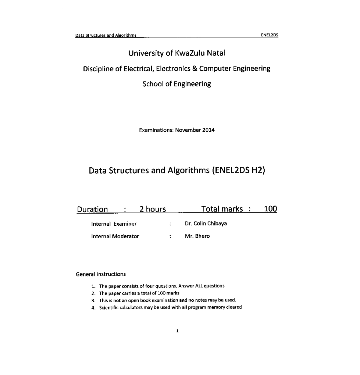 Exam November 2014 Questions Enel2ds Studocu Exam November 2014 Questions Enel2ds Studocu