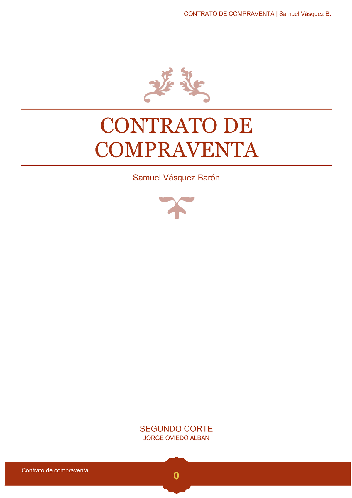 Contrato De Compraventa J.O.A - CONTRATO DE COMPRAVENTA | Samuel ...