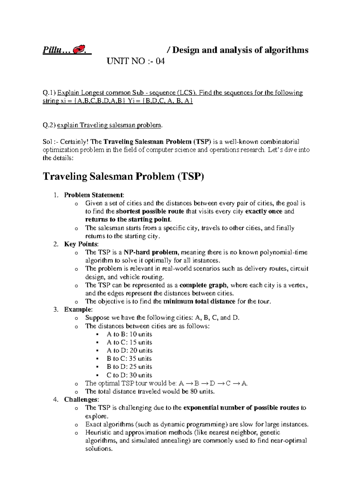 Doc2 - Hand written notes on design and analysis of algorithms. - Pillu ...