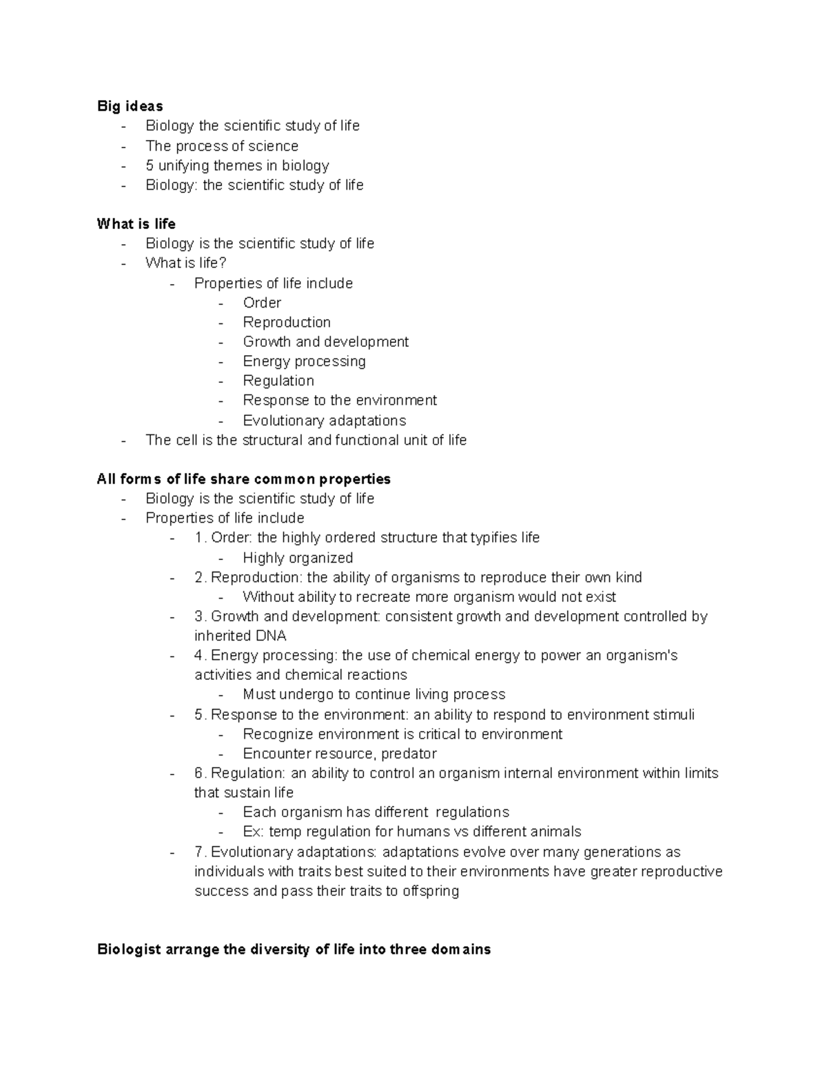 Chapter 1 - Exploring life - Big ideas - Biology the scientific study ...