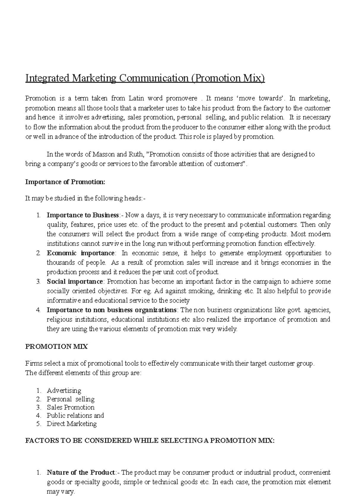 promotion-note-lecture-notes-5-integrated-marketing-communication