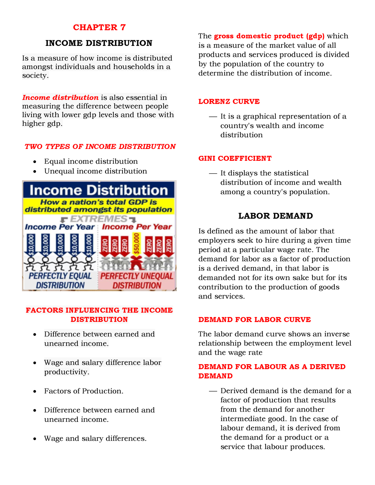 Chapter 7 gngbn CHAPTER 7 DISTRIBUTION Is a measure of how