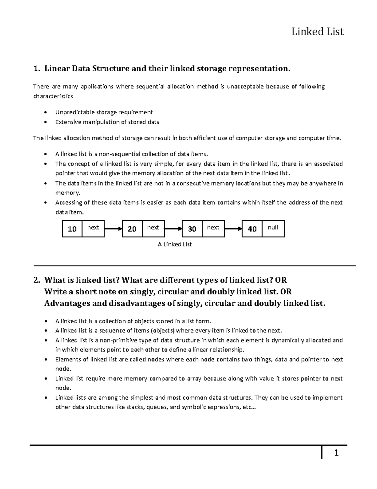 3130702 Data Structures-Notes PDF-Units-3 - 10 next 20 next 30 next 40 ...