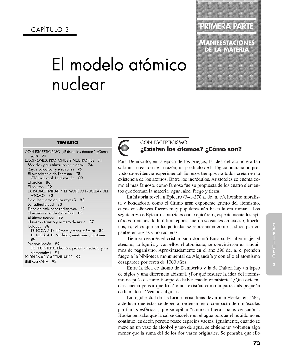 Modelos atómicos nucleares - CON ESCEPTICISMO: ####### ¿Existen los átomos?  ¿Cómo son? Para - Studocu