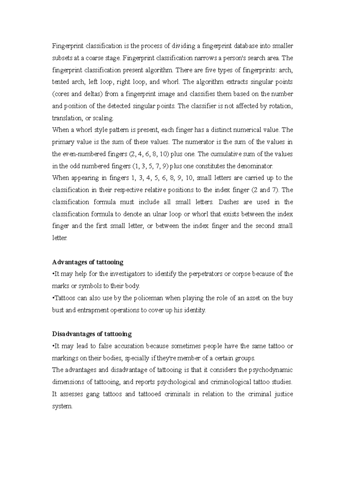 V10 - BSC-BTVTED Lectures- Chap 10 - Fingerprint classification is the ...