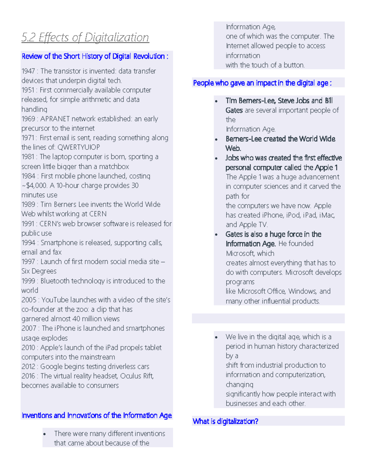 Module 5 - Effects OF Digitalization AND Globalization AND Human ...