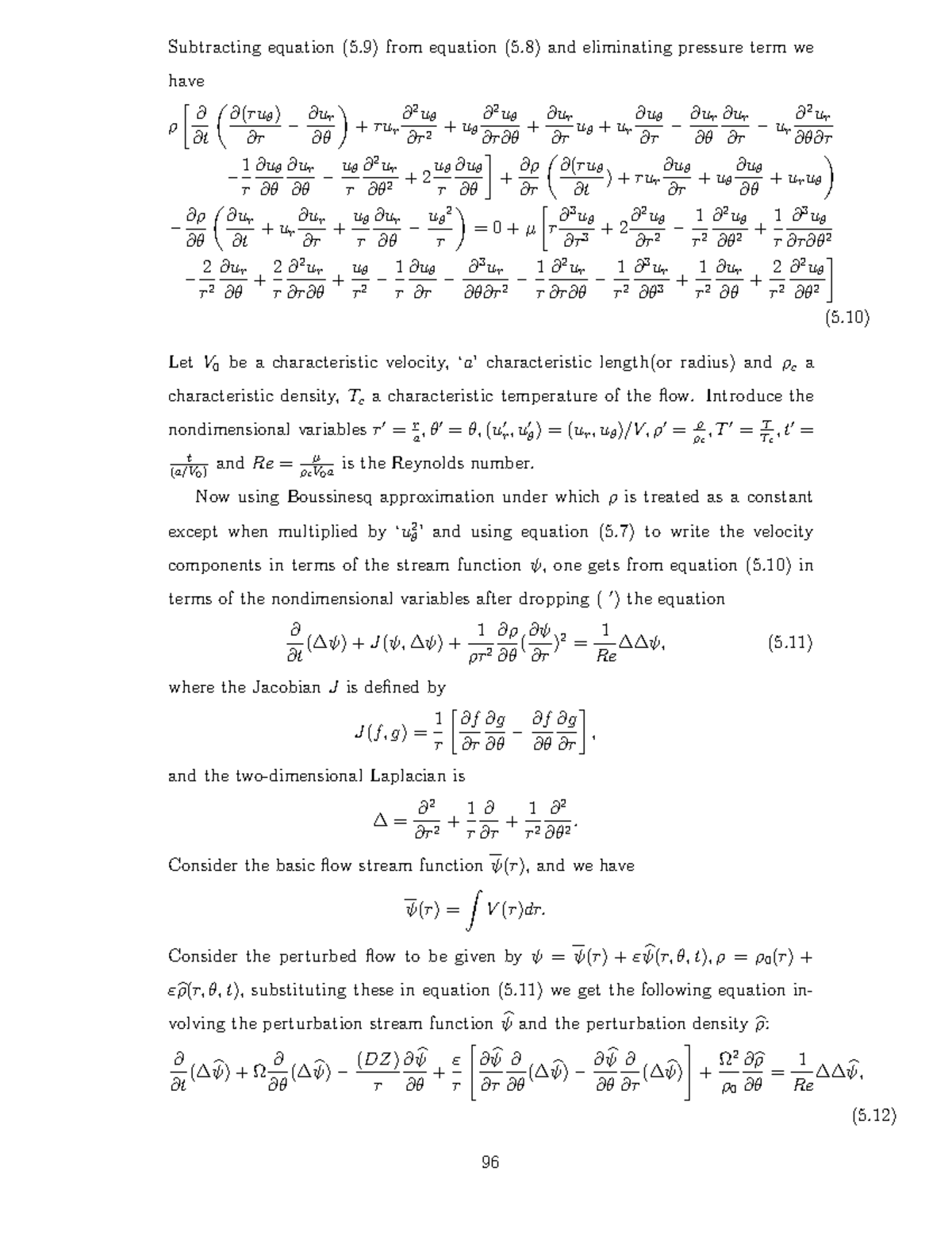 Nonlinear Instability Analysis-20 - Subtracting equation (5) from ...