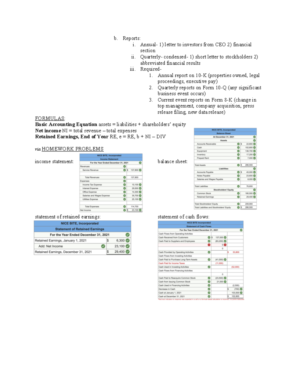 Comm 2010 Chapter 1 (page 5) - B. Reports: I. Annual- 1) Letter To ...