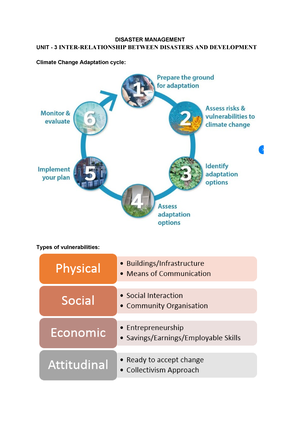 Dm 1 - Disaster Management - UNIT I NOTES GE8071 DISASTER MANAGEMENT ...