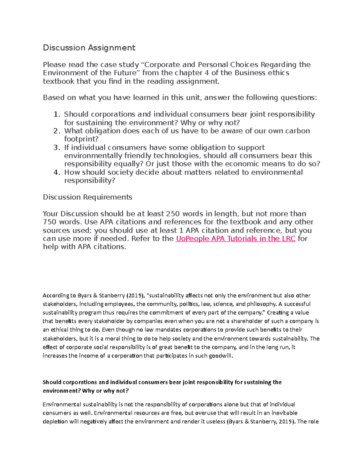DF WEEK Eight - discussion forum - Discussion Assignment Please read ...