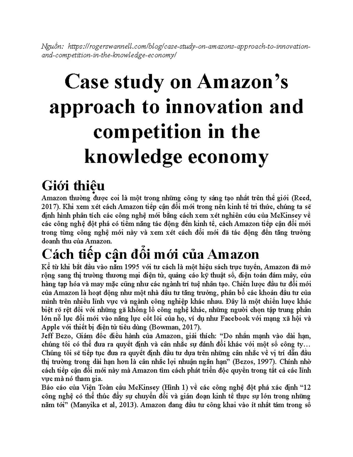 innovation case study pdf