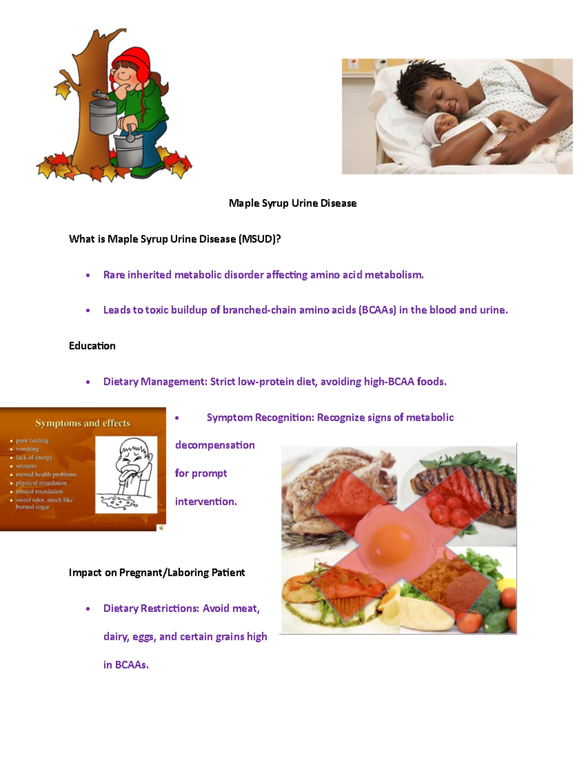 Maple Syrup Urine Disease info graphic - Maple Syrup Urine Disease What ...