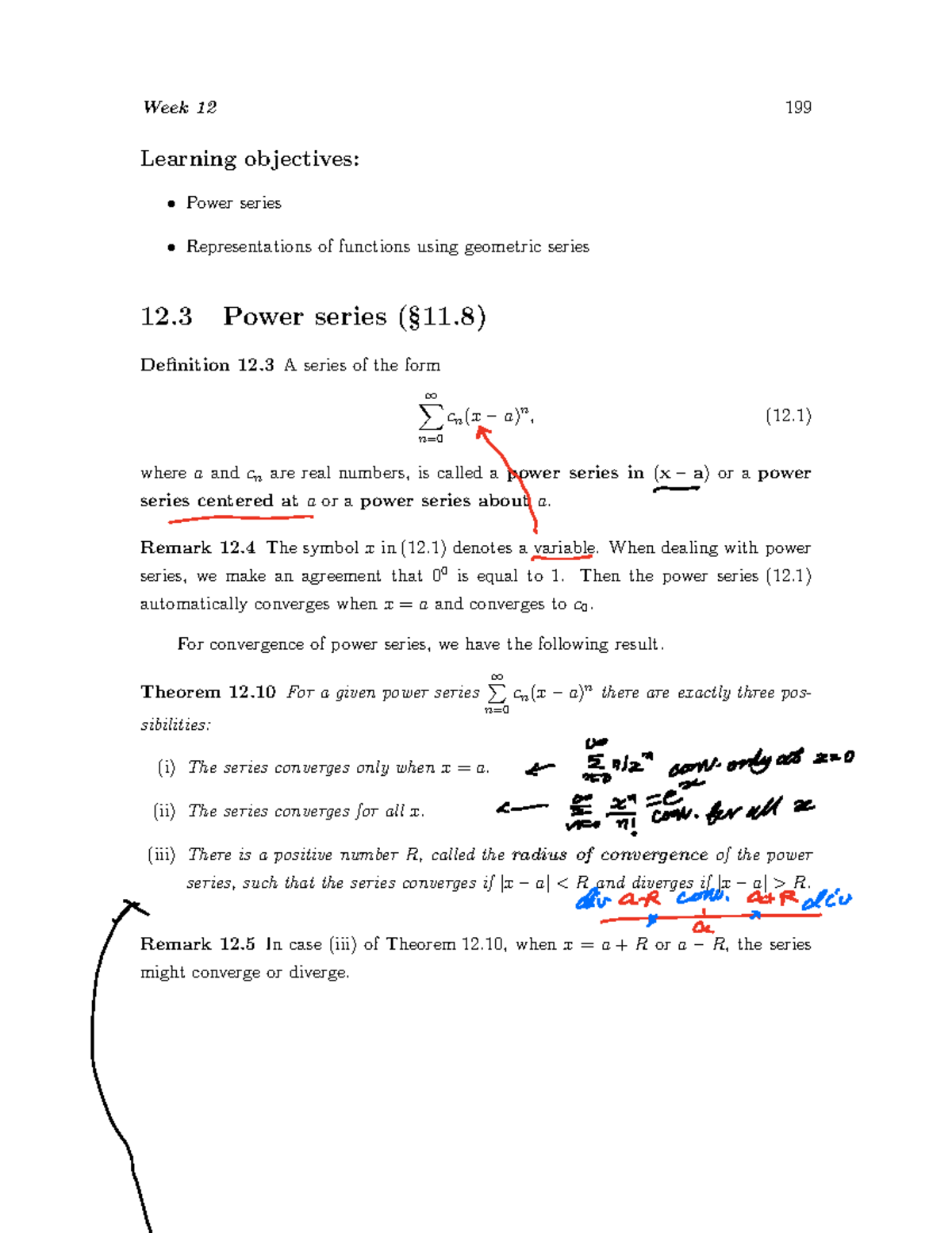Note Dec 07, 2022 - notes for calc - Week 12 199 Learning objectives ...