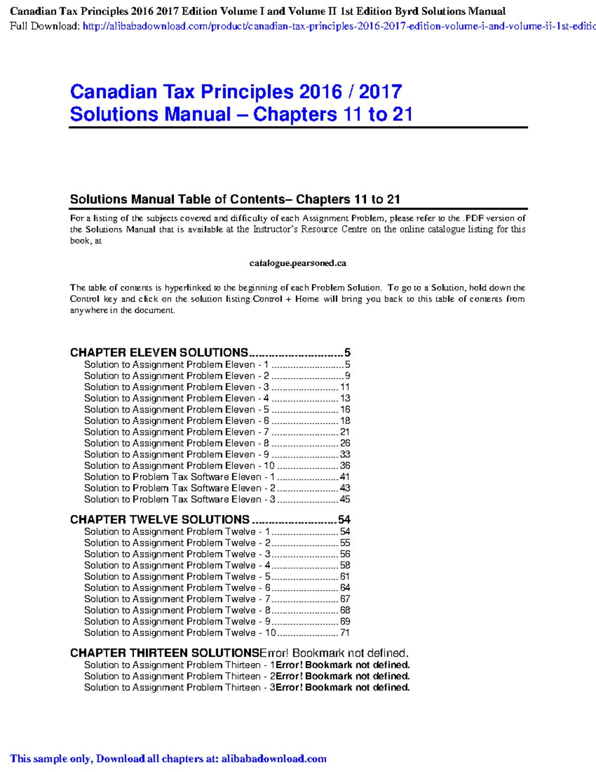 CANADIAN TAX PRINCIPLES STUDY GUIDE visual data 5