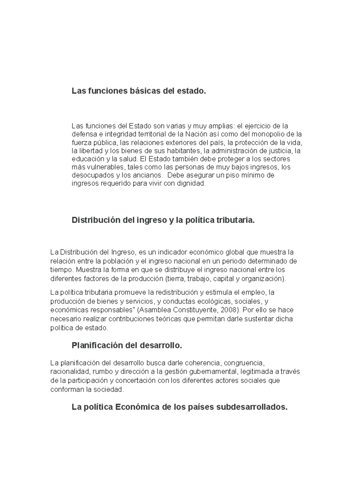 Las Funciones B sicas Del Estado Las Funciones Del Estado Son Varias