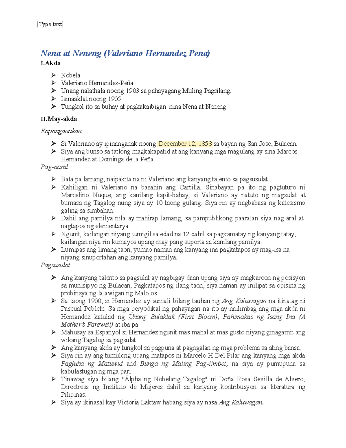 Group 2 Nena at Neneng - lecture notes - [Type text] Nena at Neneng ...