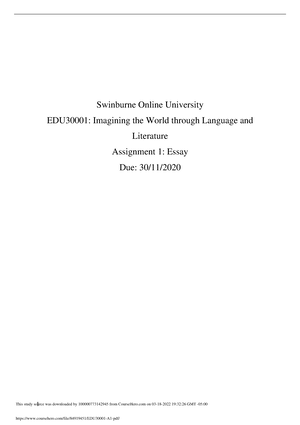 edu10006 assignment 3 essay