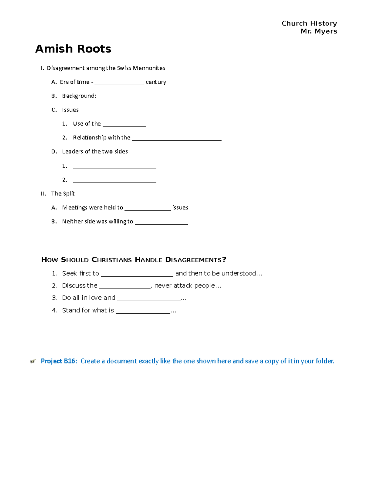 microsoft word 2016 assignments for high school