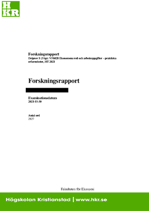 Reflektion Kring Obseravtionen Hos VFU-partnern - Individuell Löpande ...