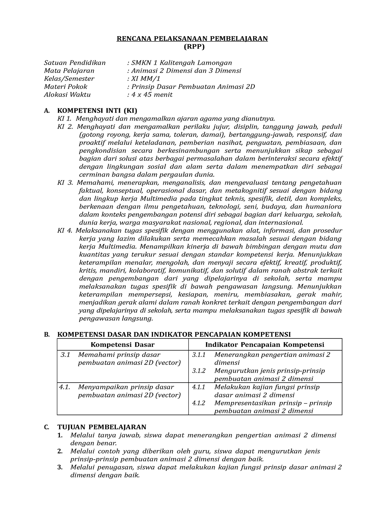 39815-1589646136 (1) - RENCANA PELAKSANAAN PEMBELAJARAN (RPP) Satuan ...