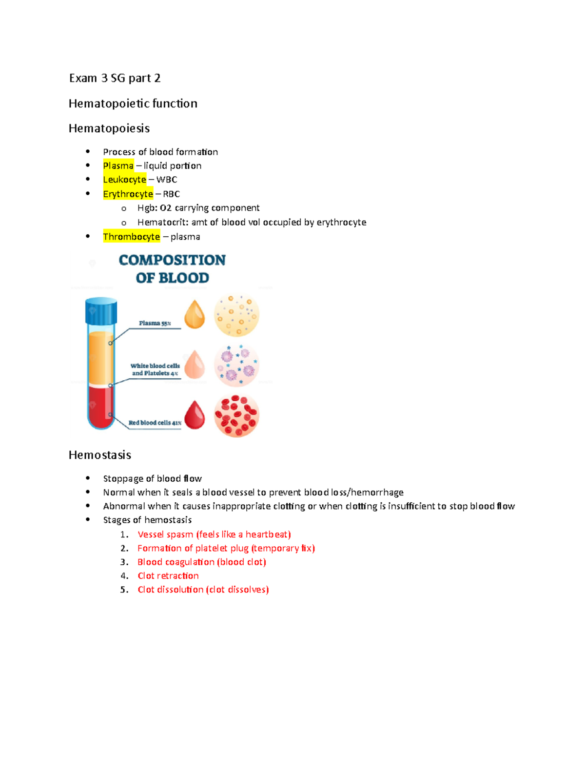 Exam 3 SG part 2 - Study guide exam 3, part 2/2 - Exam 3 SG part 2 ...