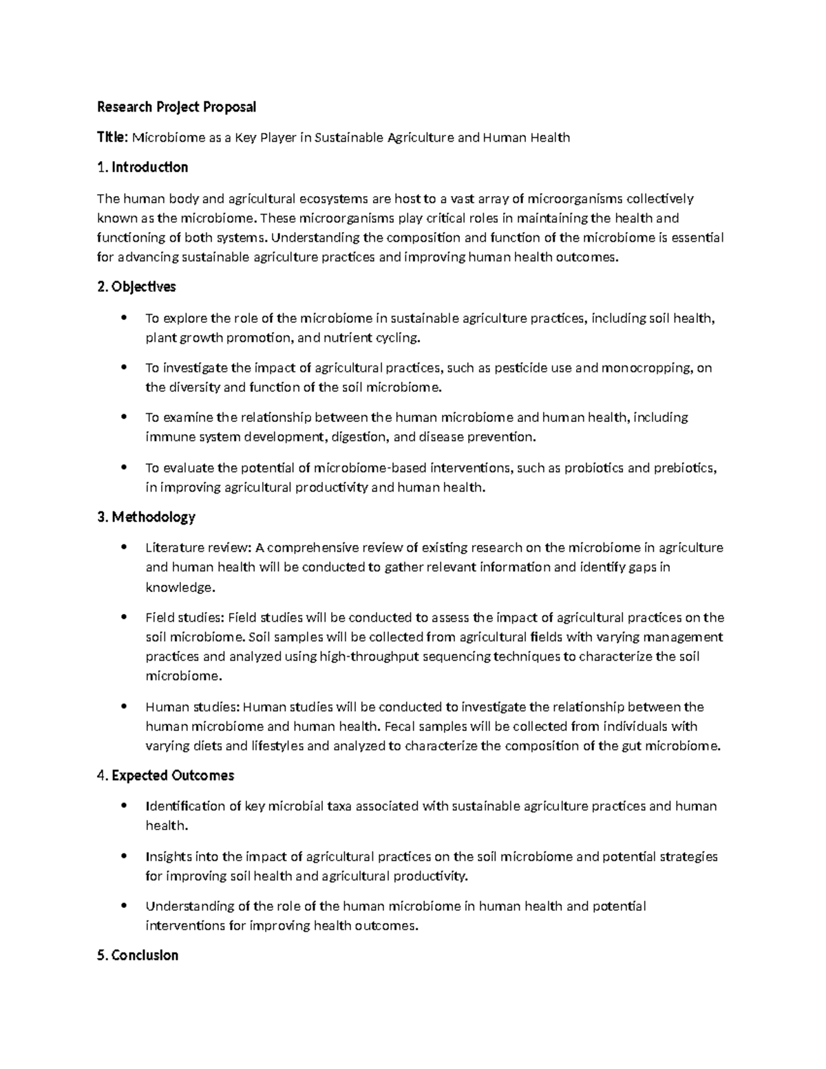 Microbiome As A Key Player In Sustainable Agriculture And Human Health ...