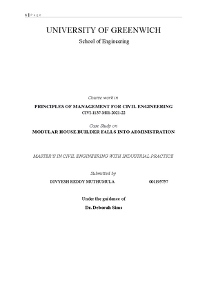 Dissertation report - UNIVERSITY OF GREENWICH School of Engineering ...