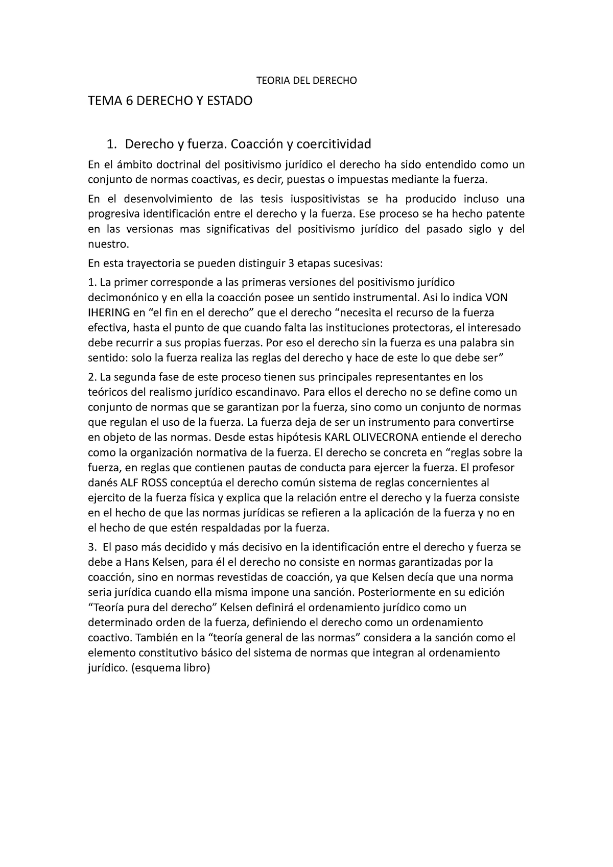 TEMA 6 - Apuntes Teoría Del Derecho Tema 6 - TEORIA DEL DERECHO TEMA 6 ...