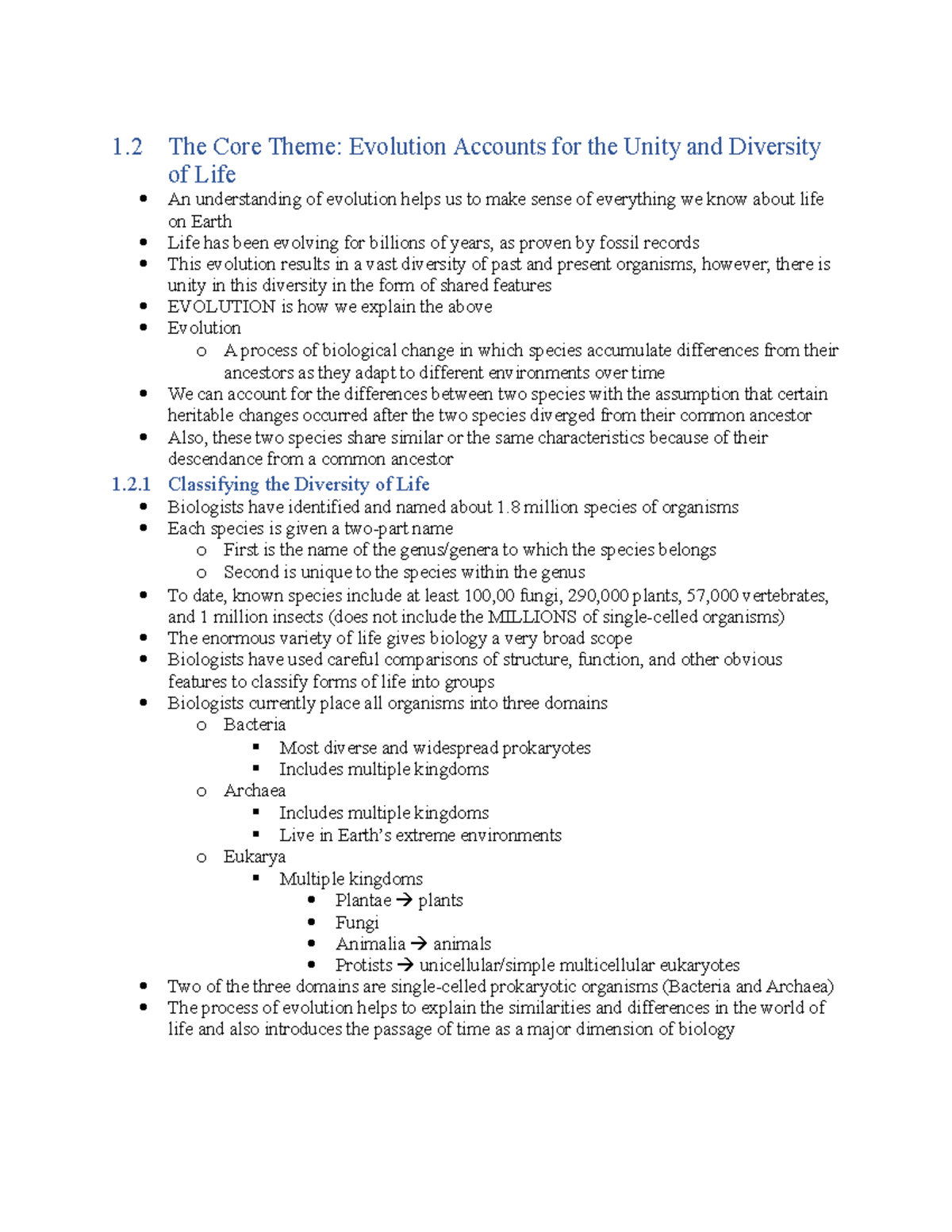 chapter-1-2-and-1-3-notes-1-the-core-theme-evolution-accounts-for