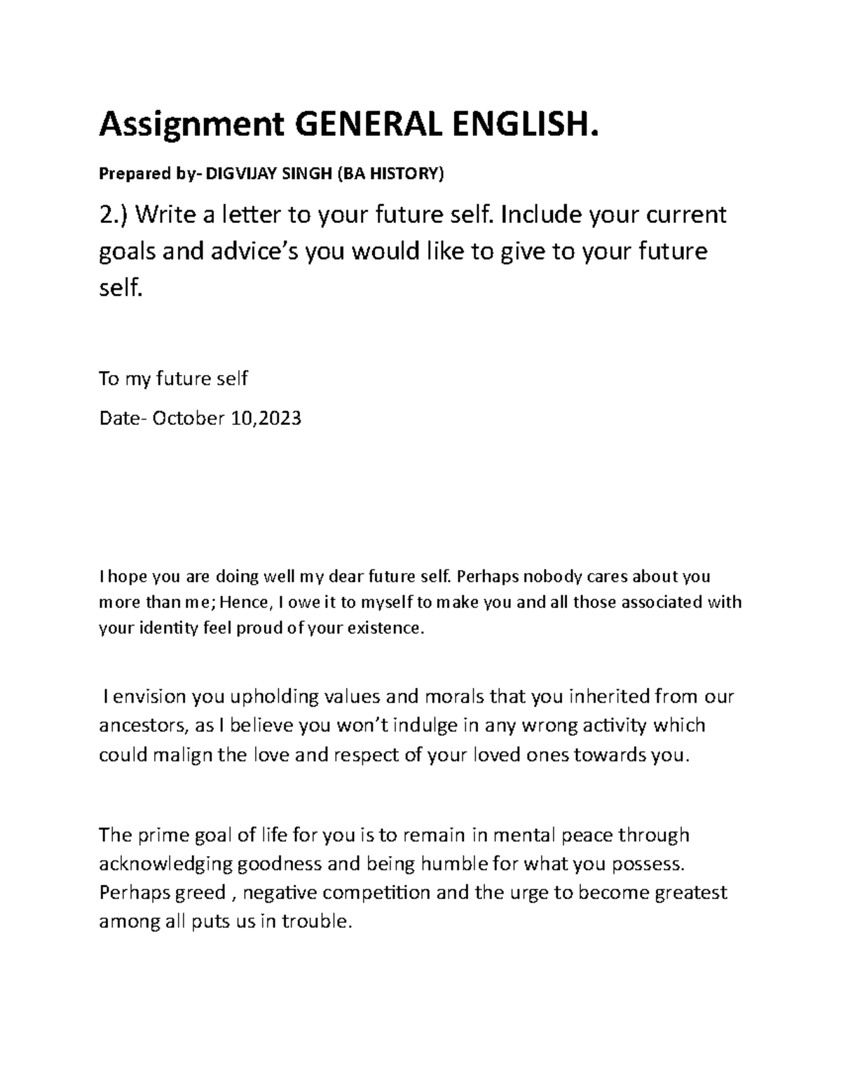 1697077929289 General english assignment Digvijay - Assignment GENERAL ...