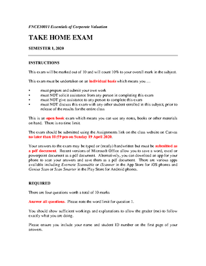 ECON30010-A2-2020 - Assignment 2 Semester 1 2020 - Assignment 2 ...