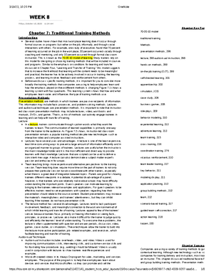 Chapter 1 Introduction to Employee Training and Development Terms ...