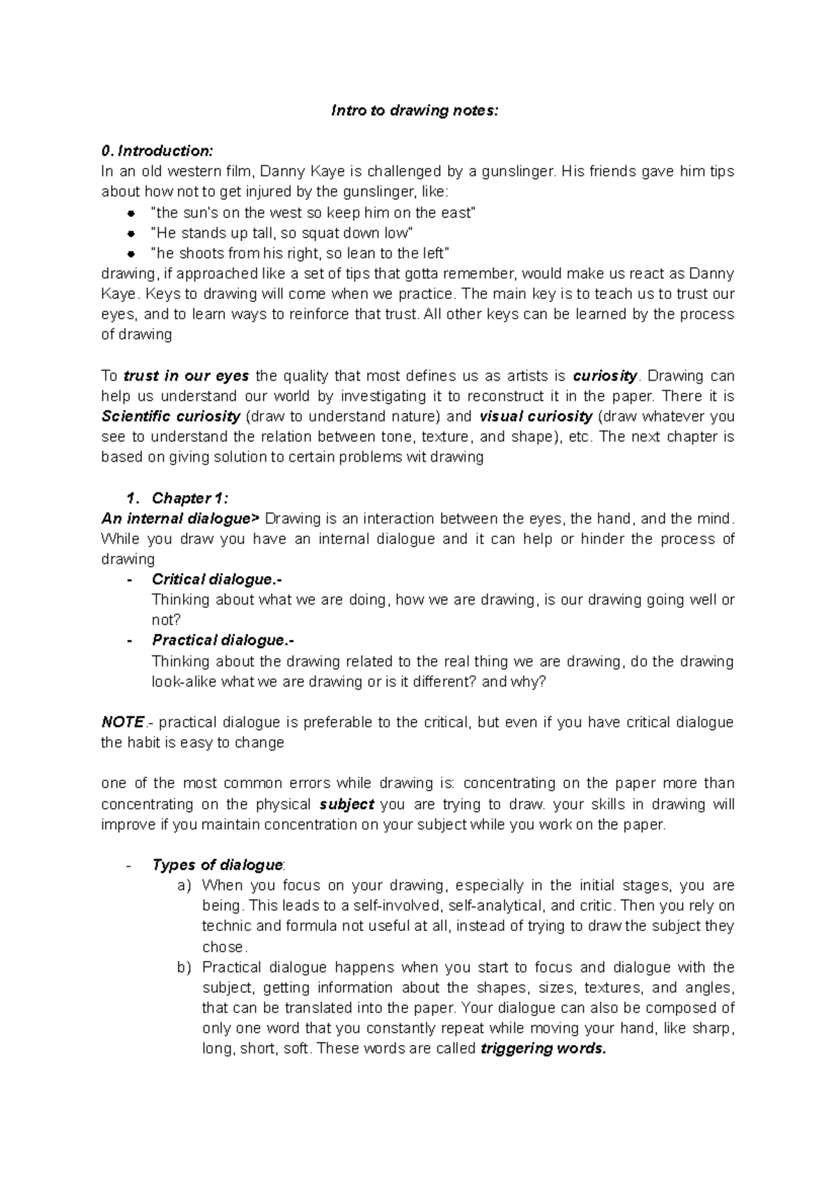Documento sin título - Elements and analysis of drawing - Intro to ...