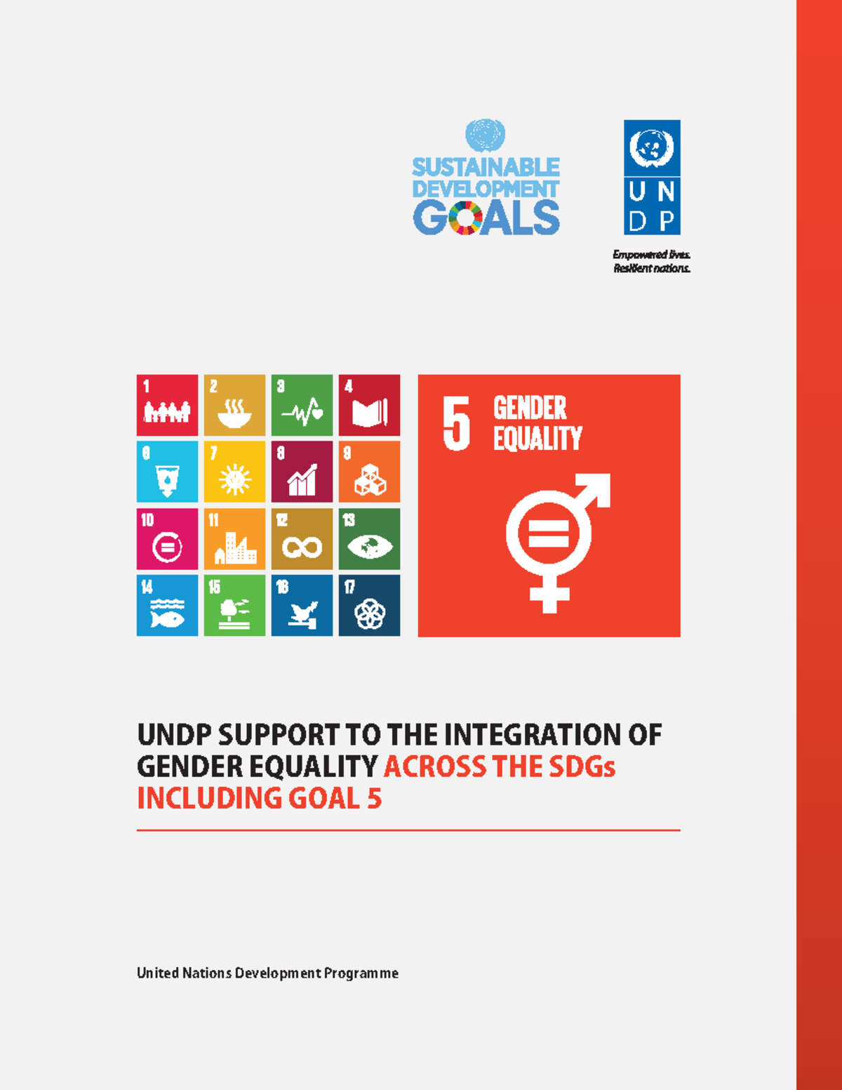 5 Gender Equality digital GENDER EQUALITY 2 This is a living document