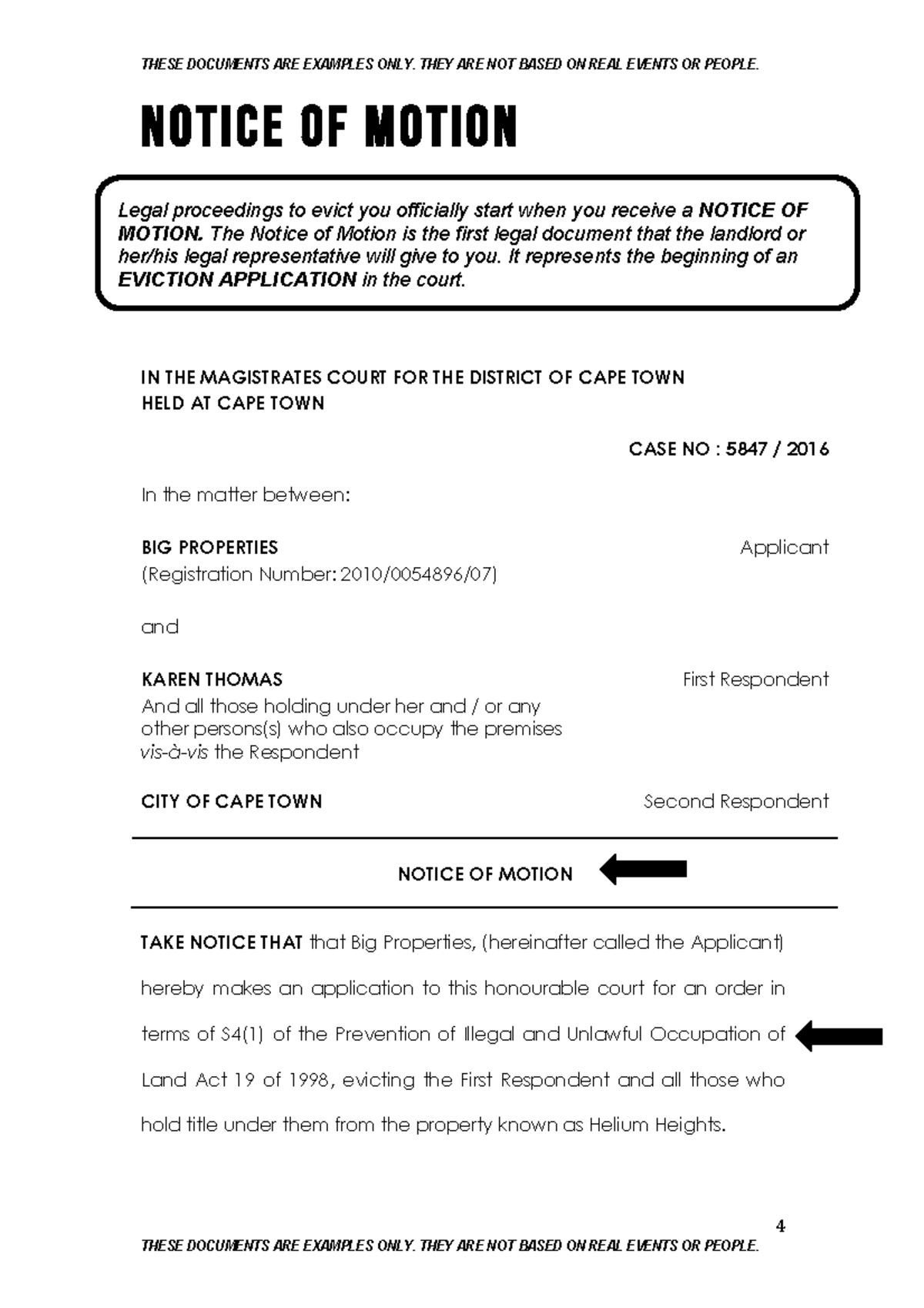 5df09881 c2f6edaa0c3809b3 Notice of motion - THESE DOCUMENTS ARE ...