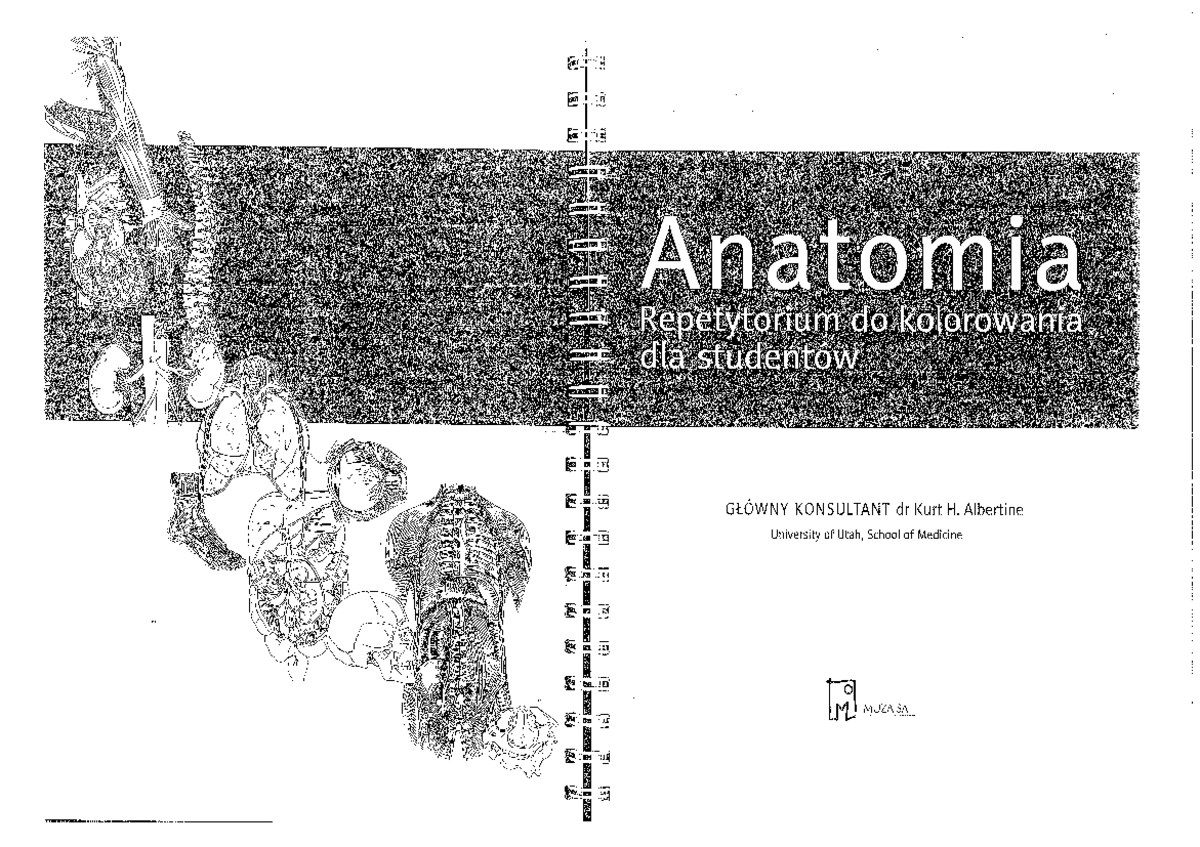 Anatomia człowieka - Repetytorium DO Kolorowania DLA Studentów - Kurt H