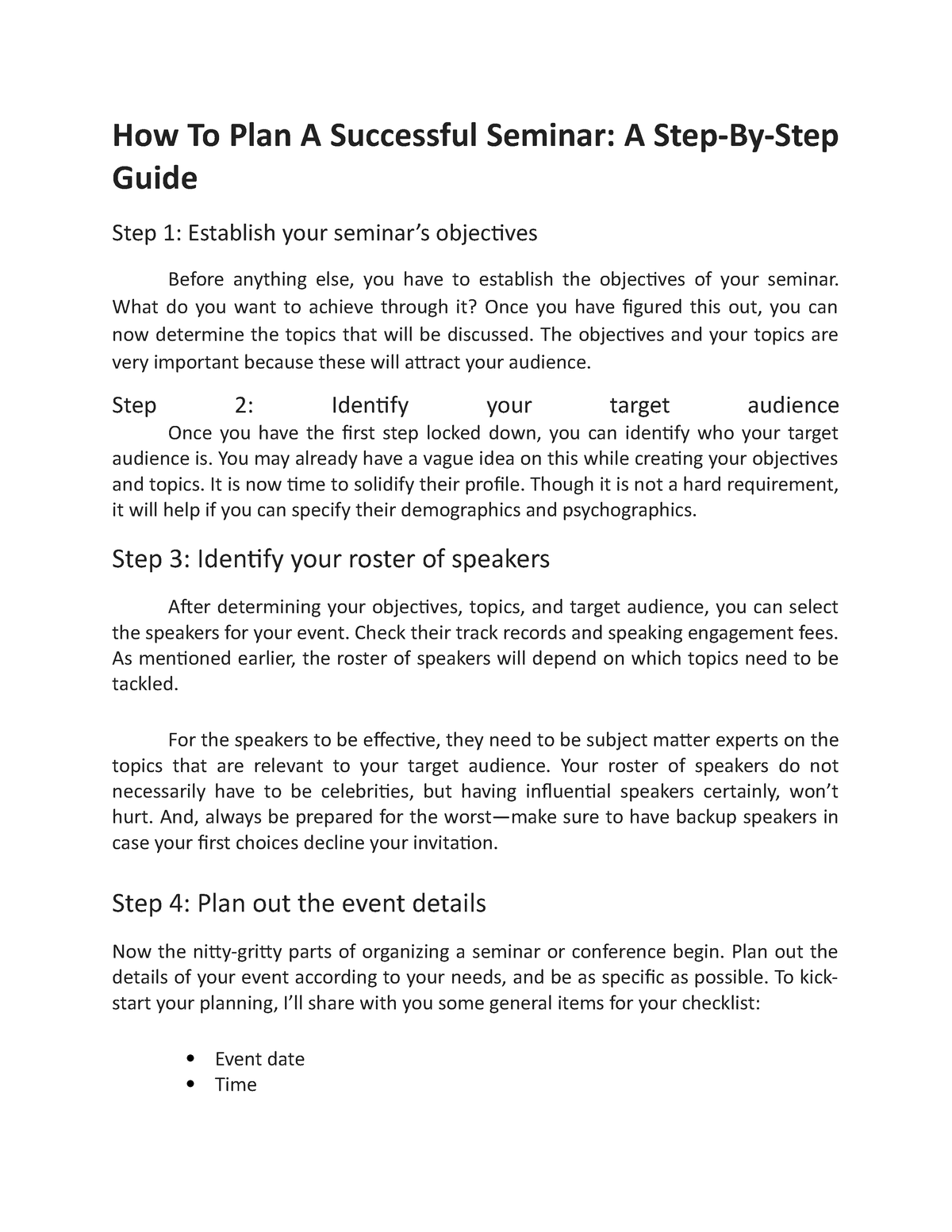 handling-a-seminar-notes-how-to-plan-a-successful-seminar-a-step-by