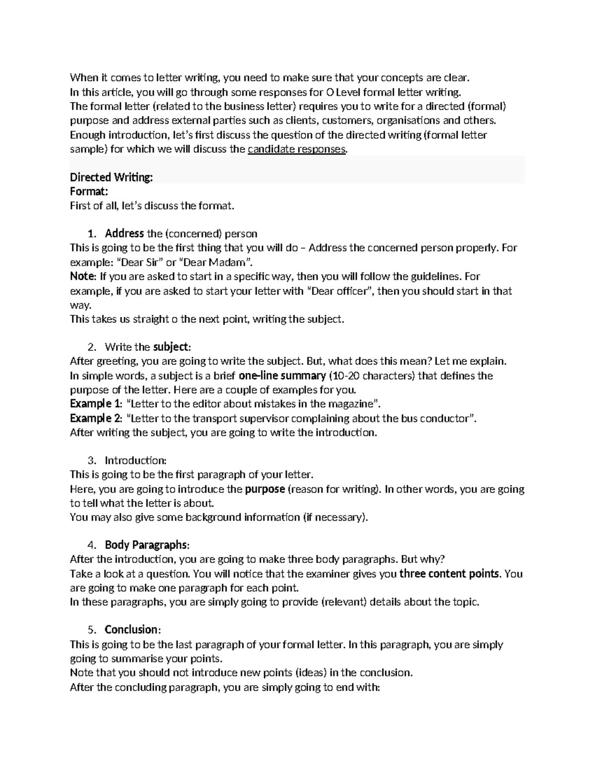 Formal Letter Guide - see this - When it comes to letter writing, you ...