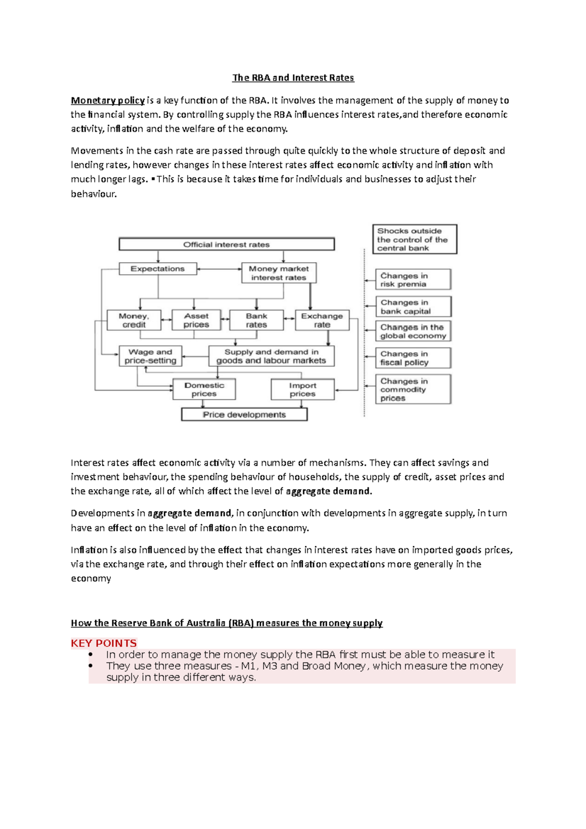 The RBA and Interest Rates - The RBA and Interest Rates Monetary policy ...