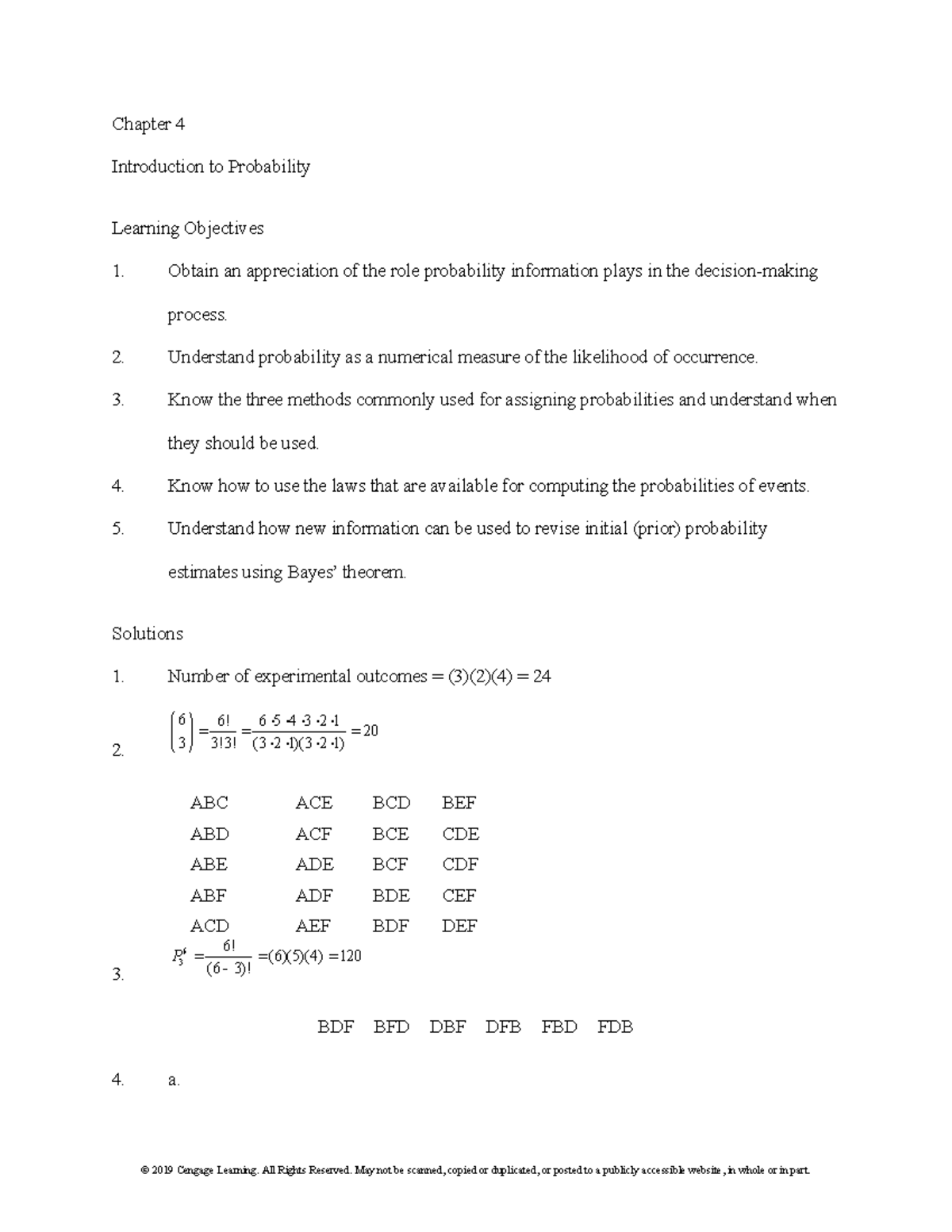 Chapter 04 - Business Statistics - Chapter 4 Introduction To ...