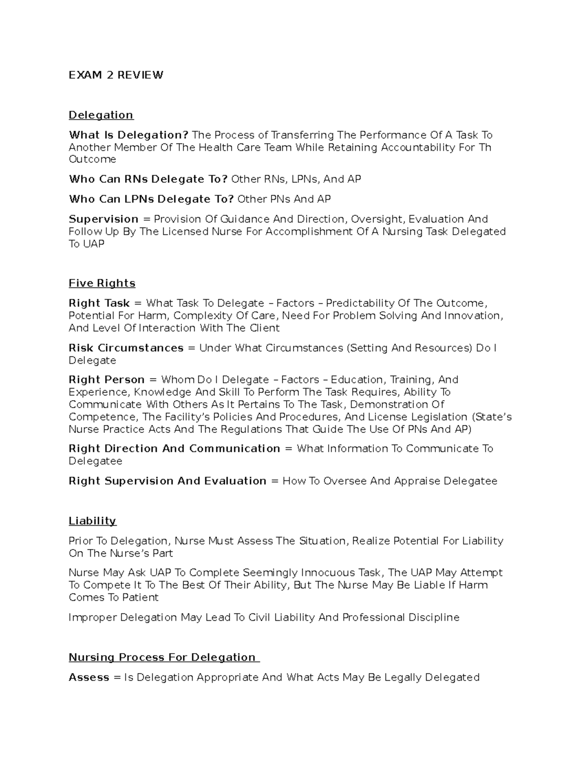 EXAM 2 Review[ 160060 ] - exam review of terms. - EXAM 2 REVIEW ...