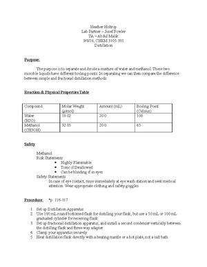 Exp 10 - EXP 10 Lab Report - Jaci Gann Lab partner- Mia Soo Hoo and ...