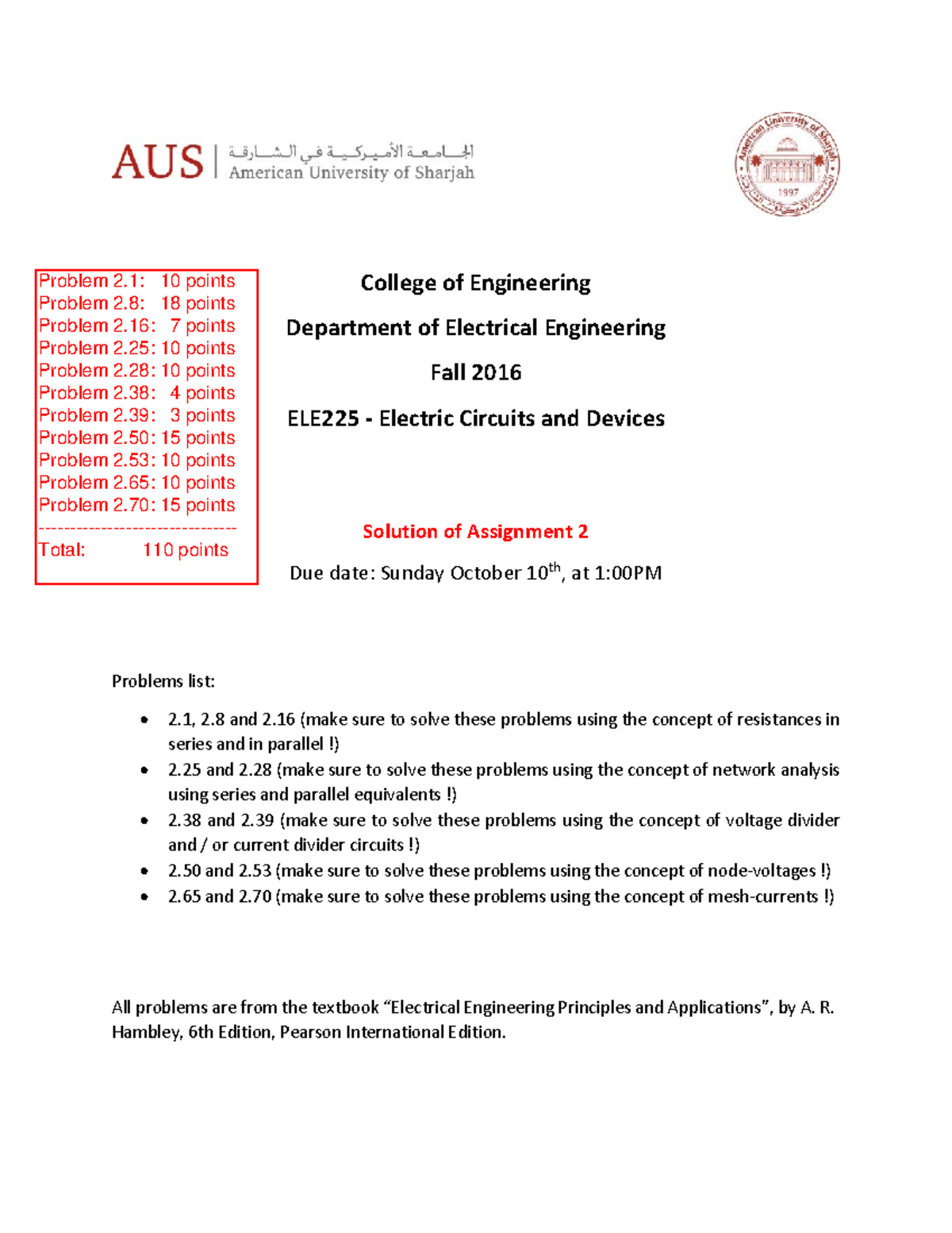Assignment 02 Solution - College of Engineering Department of ...