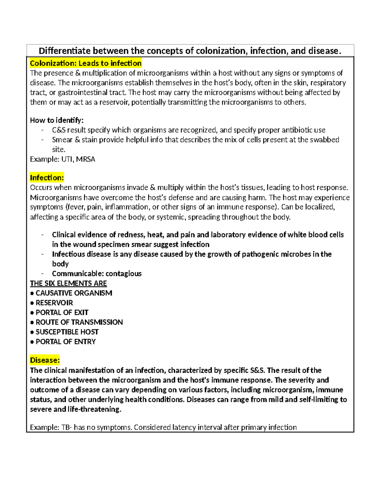 Chapter 66- DONE - notes - Differentiate between the concepts of ...