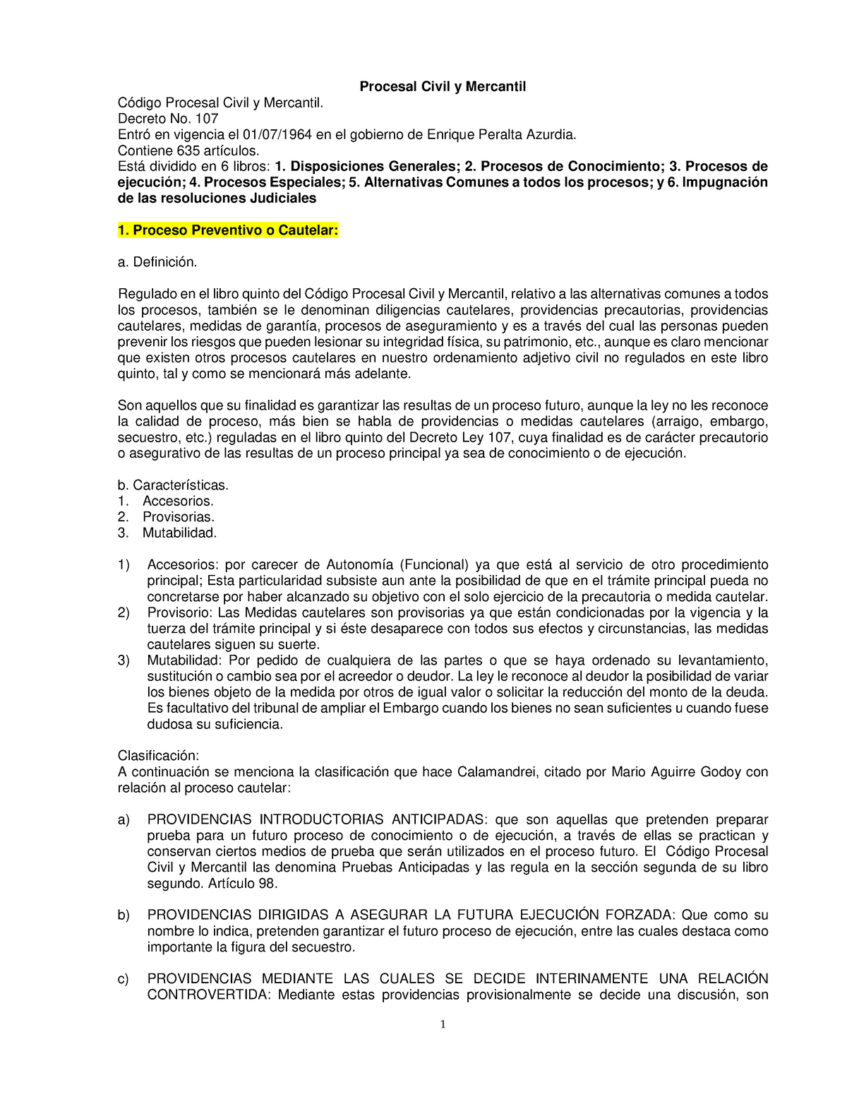 Derecho Procesal Civil Y Mercantil En Guatemala Procesal Civil Y