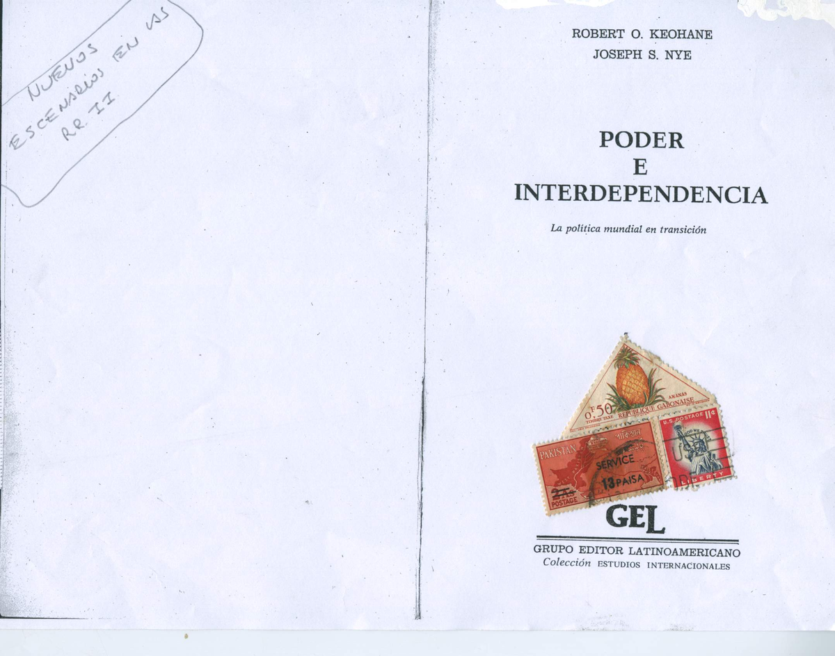 Keohane robert y nye joseph poder e interdependencia - Introducción A ...