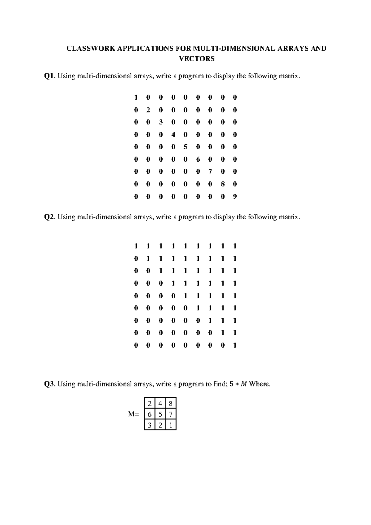 Applications 08 - NO - CLASSWORK APPLICATIONS FOR MULTI-DIMENSIONAL ...