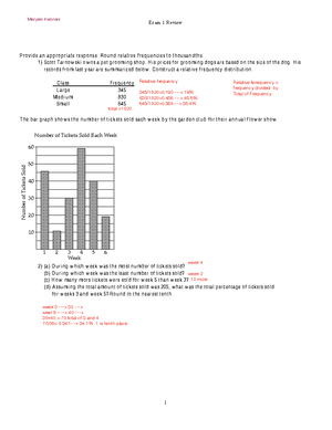 Math 54 Math 54C Notes - Some information about quartiles - To solve ...
