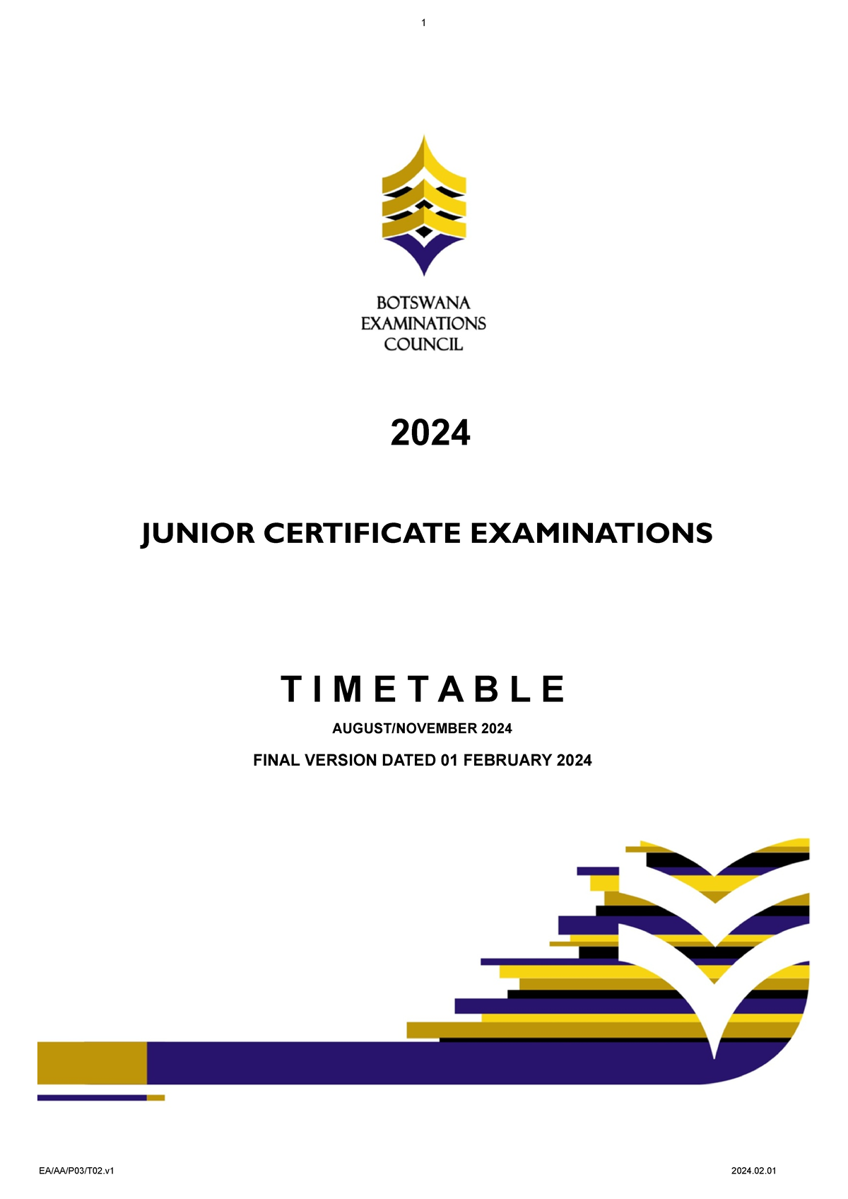 2024-jce-timetable - Need this materials for better performance ...