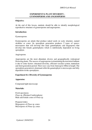 FINAL LAB Report BIO122 (EXPERIMENT 1) - BIO HISTOLOGY OF CELLS AND ...